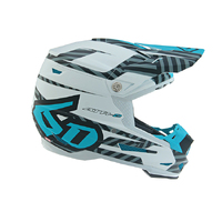 6D 'ATR-2' Replacement Peak - "Havoc" Cyan White