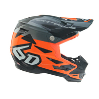 6D 'ATR-2' Replacement Peak - "Merge" Neon Org Gry Blk