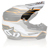 6D 'ATR-2' Replacement Peak - "Phase" White Orange