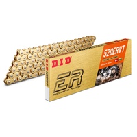 DID #520 ERVT Racing Chain X-Ring 120L FJ - Clip GOLD