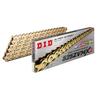 DID #525 ZVM-X2 Super X-Ring HD 124L ZJ - Rivet GOLD