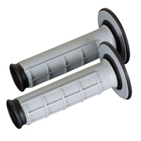 Renthal Grey / Black Dual Compound Half Waffle MX Grips
