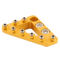 Gold Brake Pedal Large Tip with Hardware