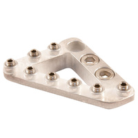 Silver Brake Pedal Large Tip with Hardware