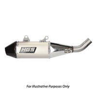 HGS Kawasaki 4 Stroke Stainless Steel Carbon Silencer KX 450 F 2024 (Fits Only on HGS Headpipe)