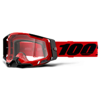 100% 'Racecraft 2' MX Goggles - Red (Clear Lens)