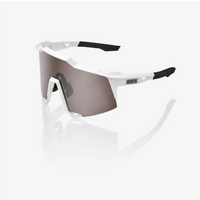 100% 'Speedcraft' Sunglasses - Matte White Hiper Silver