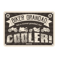 Oxford Garage Metal Sign: "Biker Grandad"