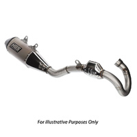 HGS Husqvarna Complete Stainless Steel Carbon Exhaust System FE 450 2020-2023