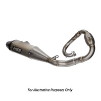 HGS Yamaha Complete Stainless Steel Carbon Exhaust System WR 250 F 2019-2024
