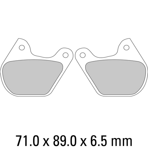 FERODO Disc Pad Set - FDB334 P Platinum Non Sintered Compound