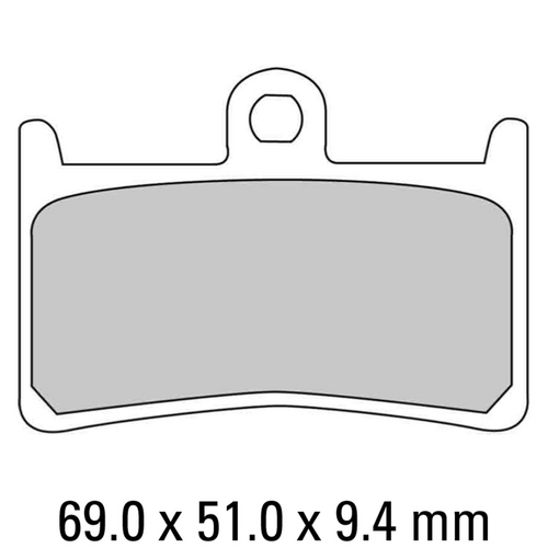 FERODO Disc Pad Set - FDB605 EF Eco Friction Non Sintered Compound