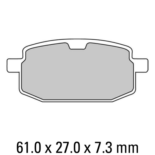 FERODO Disc Pad Set - FDB636 EF Eco Friction Non Sintered Compound