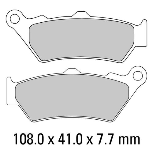 Ferodo FDB2006P Disc Pad Set (2 pc) - Platinum Carbon Grip - Non-Sint.