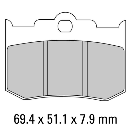 FERODO Disc Pad Set - FDB2040 P Platinum Non Sintered Compound