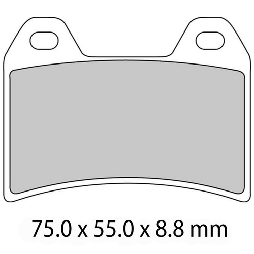 Ferodo FDB2042XRAC Disc Pad Set (2 pc) - Sinter XR Array Cooling - Sintered