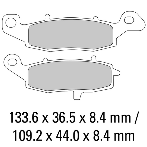 FERODO Disc Pad Set - FDB2048 P Platinum Non Sintered Compound