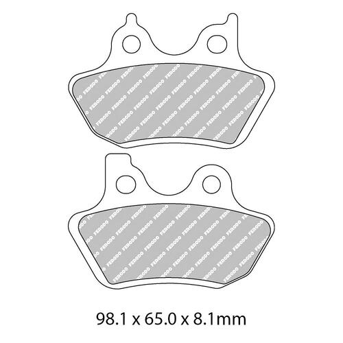 Ferodo FDB2097P Disc Pad Set (2 pc) - Platinum Carbon Grip - Non-Sint.