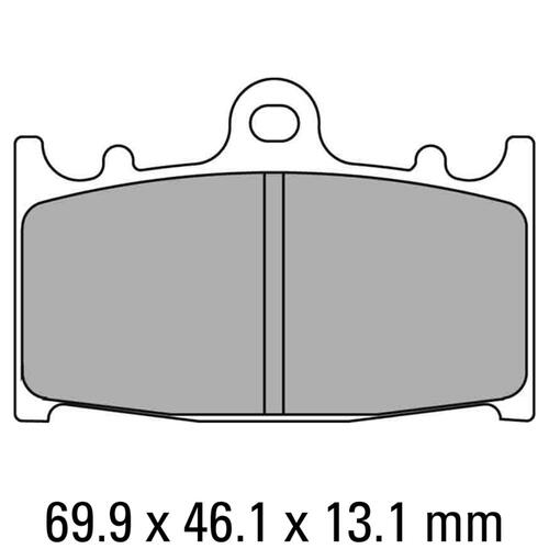 Ferodo FDB2163ST Disc Pad Set (2 pc) - Sinter Grip ST - Sintered