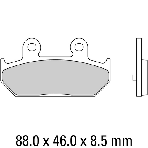 FERODO Disc Pad Set - FDB2173 EF Eco Friction Non Sintered Compound