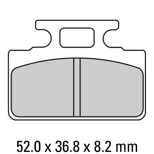 FERODO Disc Pad Set - FDB2192 AG Argento Non Sintered Compound