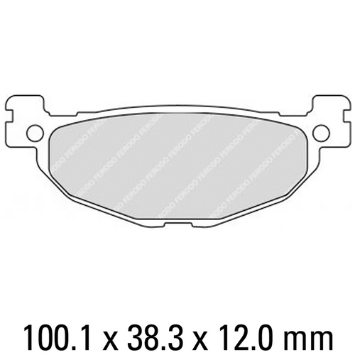 FERODO Disc Pad Set - FDB2200 EF Eco Friction Non Sintered Compound