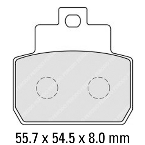 FERODO Disc Pad Set - FDB2207 EF Eco Friction Non Sintered Compound