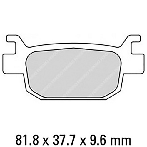 FERODO Disc Pad Set - FDB2212 EF Eco Friction Non Sintered Compound