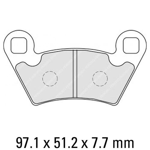 Ferodo FDB2236SG Disc Pad Set (2 pc) - Sinter Grip SG - Sintered