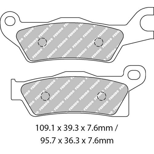 FERODO Disc Pad Set - FDB2274 SG Sinter Grip Sintered Compound - Off-Road