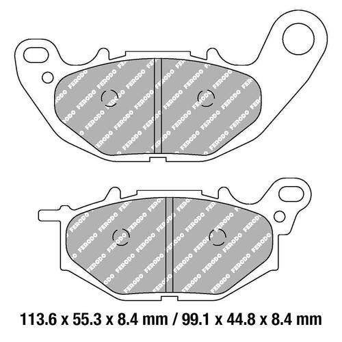 Ferodo Brake Pads - Fdb2280Ef (Pk 2 Pads) [Bq10]