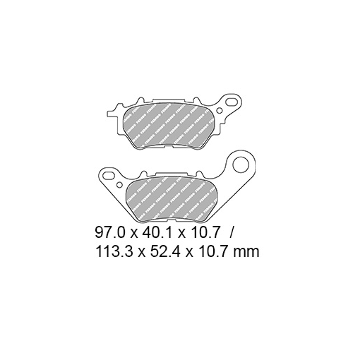 FERODO Disc Pad Set - FDB2283 EF Eco Friction Non Sintered Compound