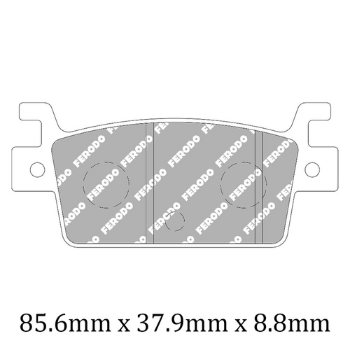 Disc Pad Set - FDB2304 EF ECO Friction Non Sintered Compound
