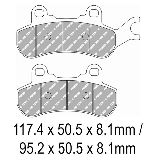 FERODO Disc Pad Set - FDB2315 SG Sinter Grip Sintered Compound - Off-Road