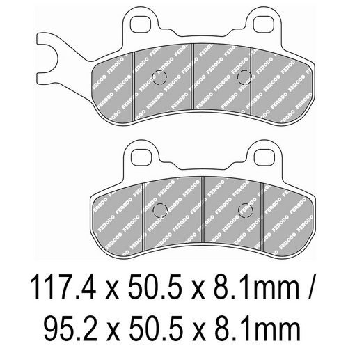 FERODO Disc Pad Set - FDB2316 SG Sinter Grip Sintered Compound - Off-Road