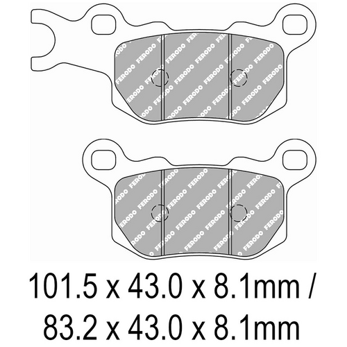 FERODO Disc Pad Set - FDB2318 SG Sinter Grip Sintered Compound - Off-Road