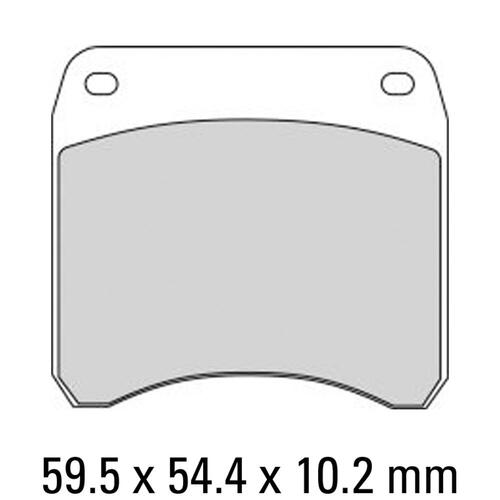 Ferodo FRP213P Disc Pad Set (2 pc) - Platinum Carbon Grip - Non-Sint.