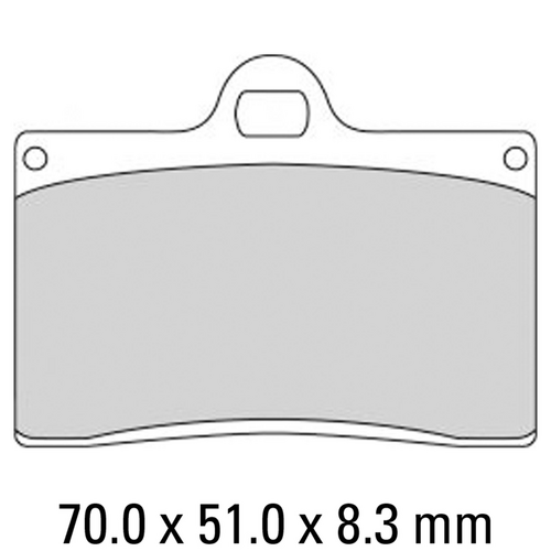 FERODO Disc Pad Set - FRP408 ST Sinter Grip Sintered Compound - Road