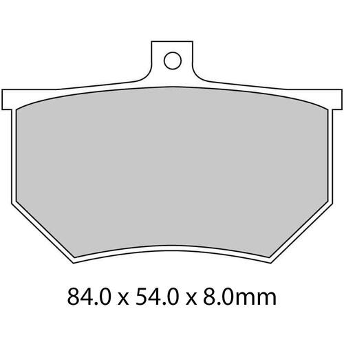 Ferodo FRP410 Brake Disc Pad Set (2pc) - Platinum Carbon Grip - Non-Sint. (Road Or Competition)