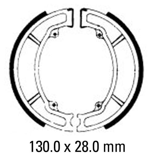 Ferodo Brake Shoe Set (Eco-Friction) - FSB733