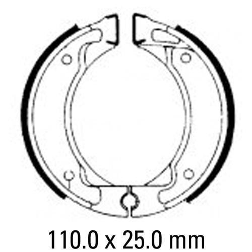 Ferodo Brake Shoe Set (Eco-Friction) - FSB738