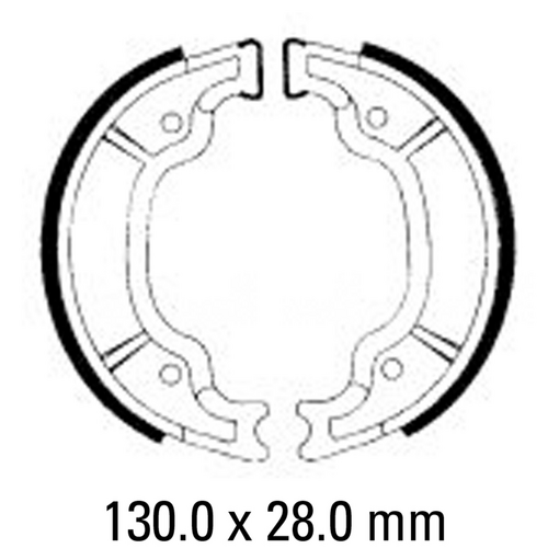 Ferodo Brake Shoe Set (Eco-Friction) - FSB947