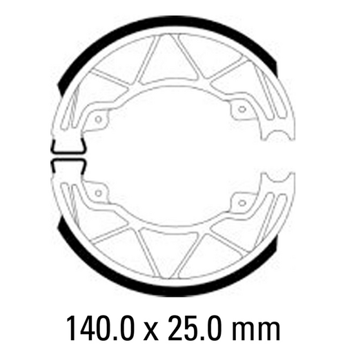 Ferodo Brake Shoe Set (Eco-Friction) - FSB954