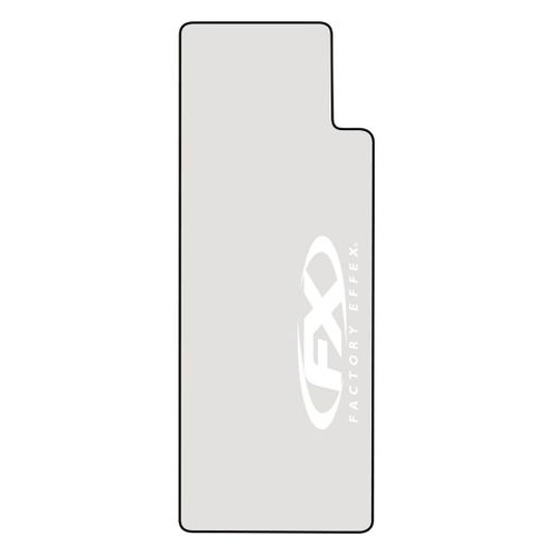 Factory Effex Graphics - Upper Fork Clear With White Fx Logo