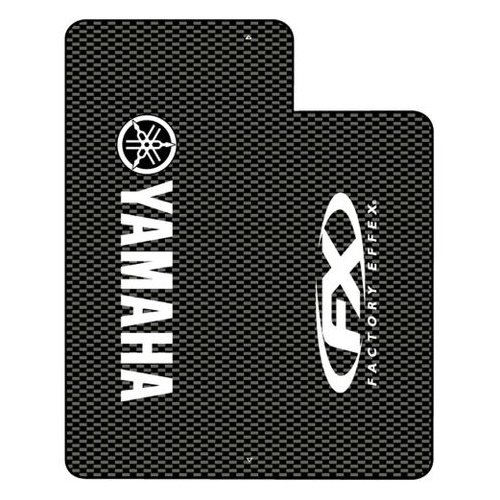 Factory Effex Graphics - Upper Fork Yamaha Carbon With White Yamaha Logo