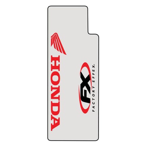 Factory Effex Graphics - Upper Fork Honda Clear With Red Honda Logo