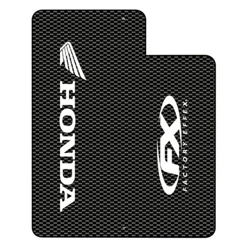 Factory Effex Graphics - Upper Fork Honda Carbon With Red Honda Logo