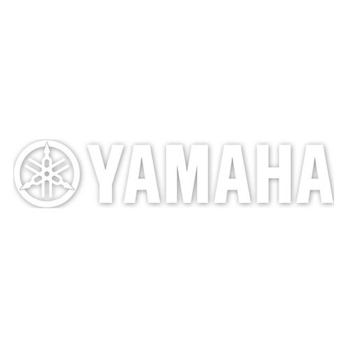Factory Effex Die Cut Sticker 12" Yamaha White