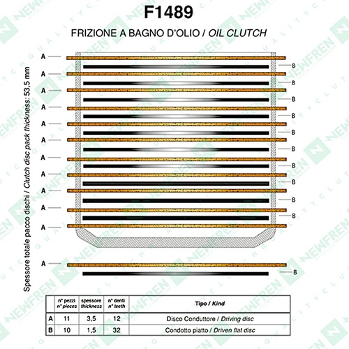 Newfren - Clutch Kit - Fibres