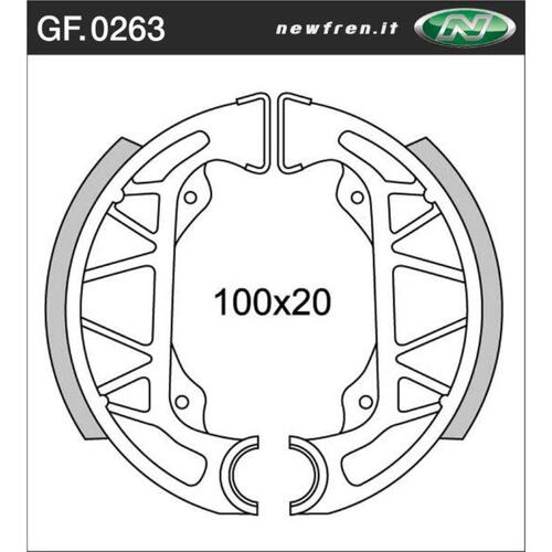 Newfren Brake Shoes (1-GF0263)